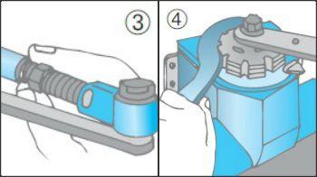 Fissare il braccio del chiudiporta